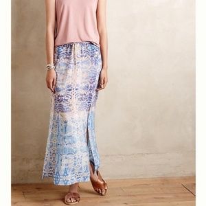 ANTHROPOLOGIE | MAEVE silk double slit skirt